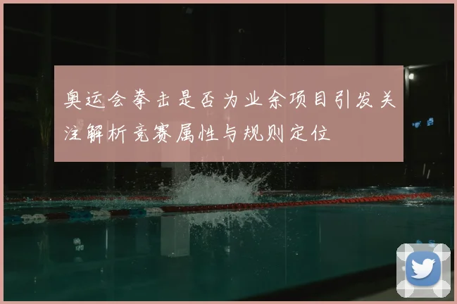 奥运会拳击是否为业余项目引发关注解析竞赛属性与规则定位