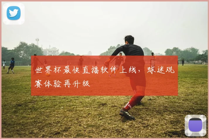世界杯最快直播软件上线,球迷观赛体验再升级